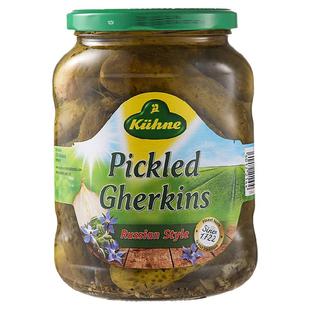 冠利俄式酸黄瓜俄罗斯正宗酸青瓜仔罐头670g德国原装进口腌小黄瓜