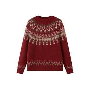 【李佳琦新年童装专场】DIDDIMODA费尔岛/菱格毛衣/休闲裤