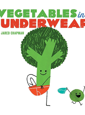 【预售】Vegetables in Underwear 穿短裤的蔬菜 英文原版 儿童绘本 纸板童书适合3-6岁进口图书书籍