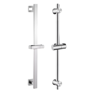 免打孔花洒升降杆支架淋浴器配件浴室喷头可调节不锈钢固定杆底座