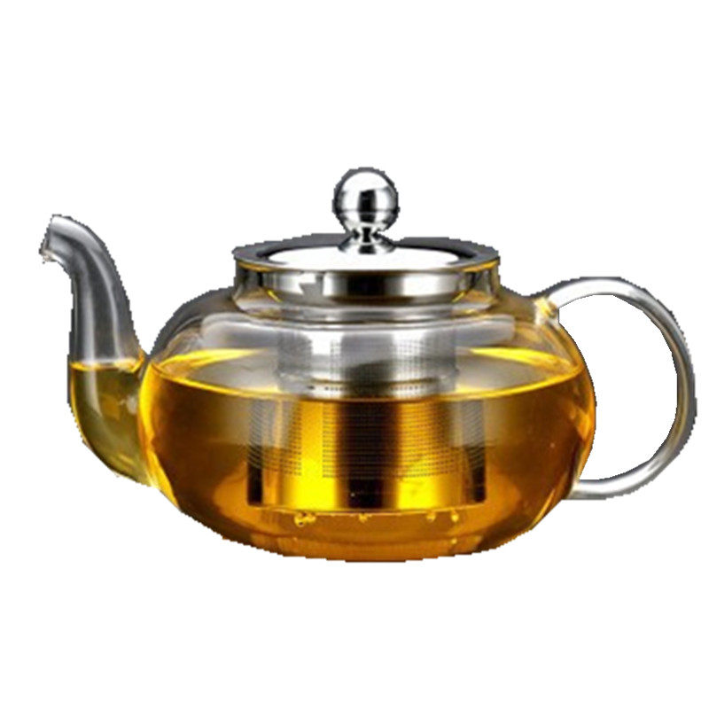 加厚耐热玻璃茶壶 泡茶壶不锈钢过滤玻璃茶具