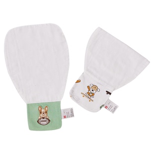 gb好孩子隔汗巾儿童纯棉止汗垫背巾幼儿园吸汗巾儿童隔汗巾2条装