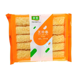 包邮菽美响铃卷黄金卷豆铃卷炸豆皮火锅涮菜豆制品120克(10根装）