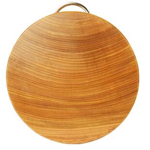 菜板实木家用圆形切菜案板耐砍耐剁黄金铁木砧板加厚案板整木菜墩