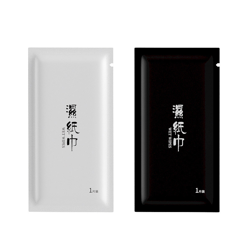 四边封高端单片商用湿巾纸