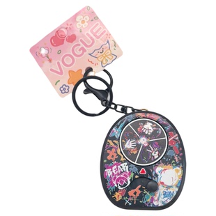 创意趣味彩色涂鸦小转盘玩具转转乐解压玩具钥匙扣包包挂件