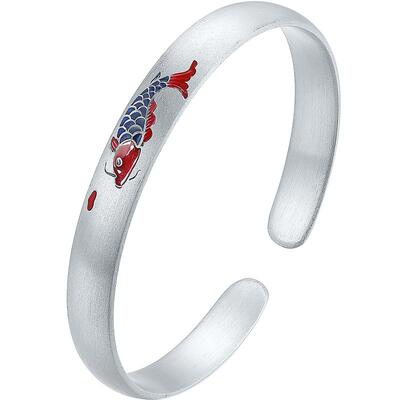 六桂福珠宝S999足银银手镯