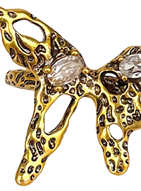 夸张轻奢复古纯银戒指闺蜜礼物女