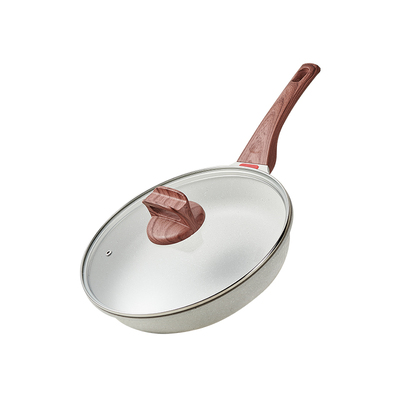 麦饭石平底锅不粘不粘锅家用