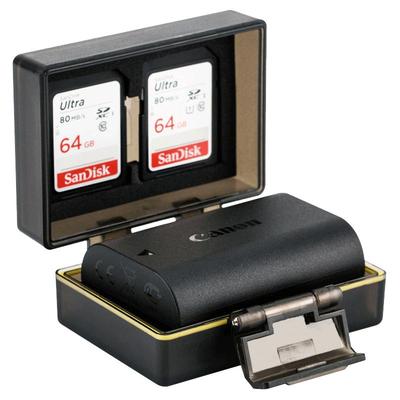 相机电池盒+内存卡收纳二合一