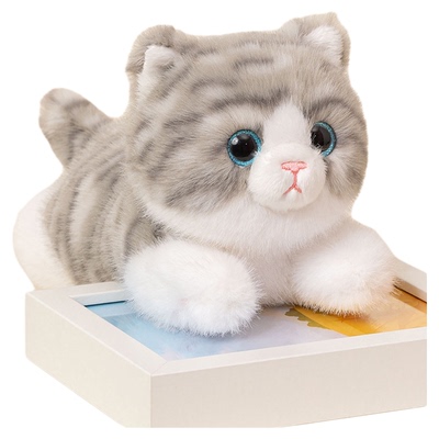【桌面伴宠】高档仿真绒猫咪玩偶