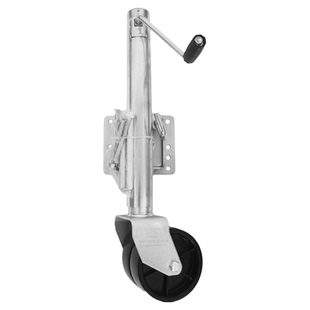 手摇拖车千斤顶升降轮游艇拖车房车支腿 导轮式千斤顶 拖车配件