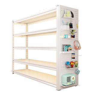 洞洞板免打孔桌面置物架墙面创意挂板玄关门口收纳墙上金属展示架