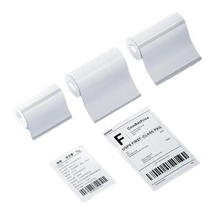 精臣B4专用白色标签纸大尺寸透明标签桌牌花店贺卡WiFi码二维码爆炸贴超市商超价格危废热敏不干胶标签纸贴纸