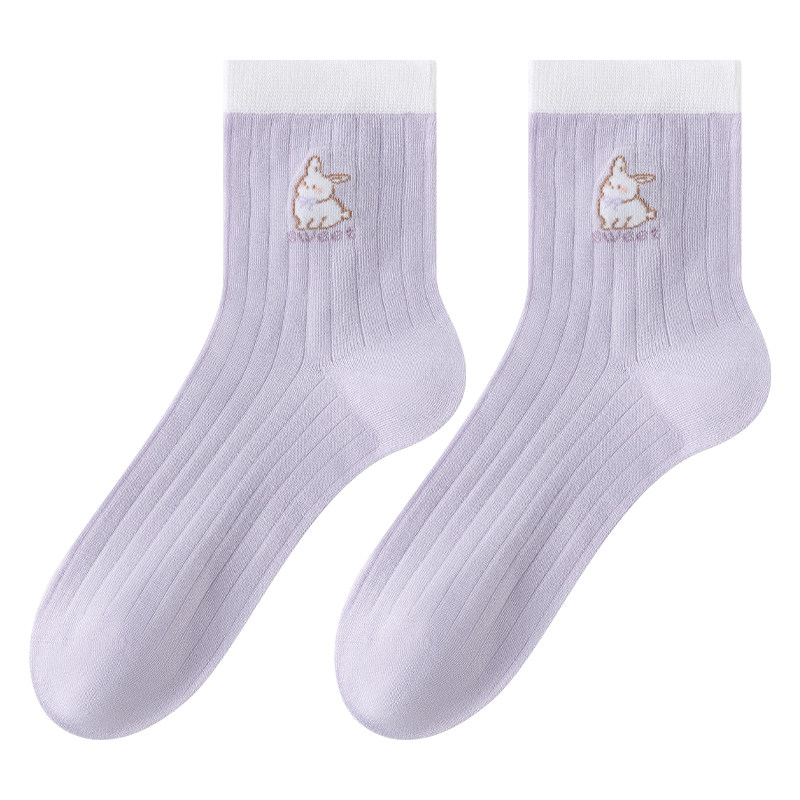 莫代尔袜子女士2026新款爆款女款短筒夏季薄款女袜透气网眼袜棉袜