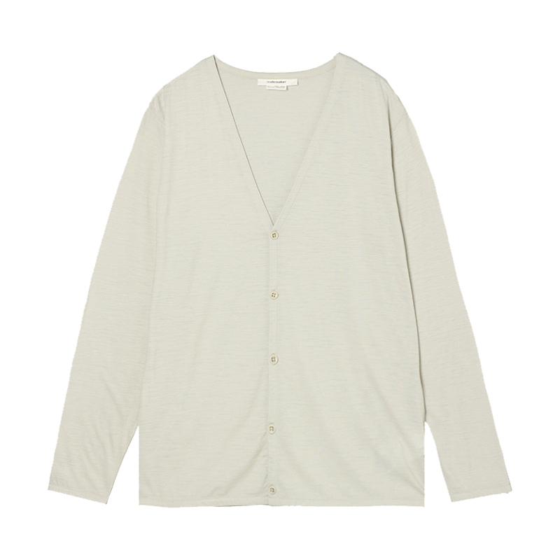 icebreaker日本设计款可机洗美利奴羊毛男女开衫针织衫户外休闲