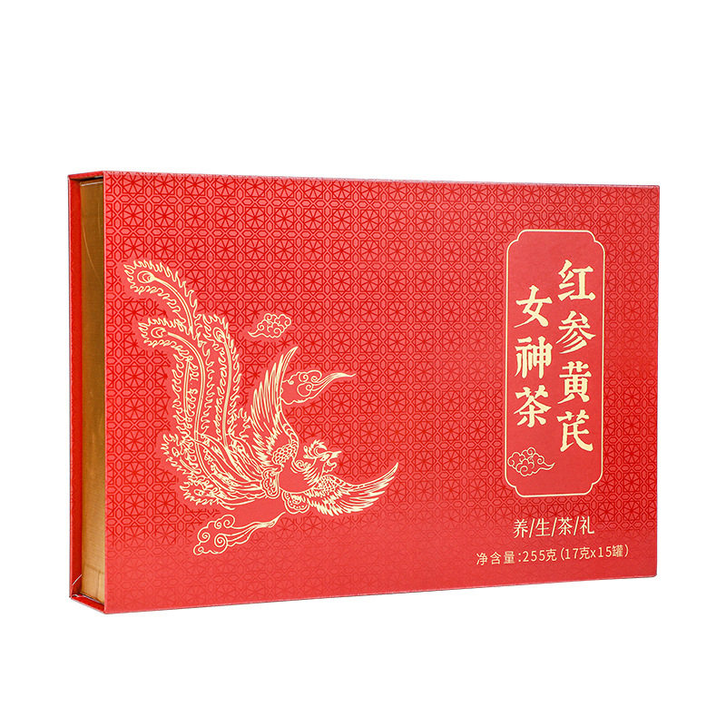 【女性滋补】红参黄芪女神茶礼盒玫瑰茶养生茶中秋节送丈母娘礼物