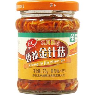 惠川红油杏鲍菇145g四川下饭菜咸菜杏鲍菇开瓶即食夹馍拌饭拌面菜