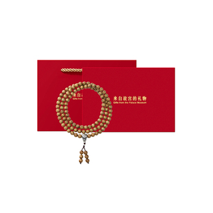 故宫淘宝｜108子黄花梨小叶紫檀金丝楠木手串文创生日新年礼物男
