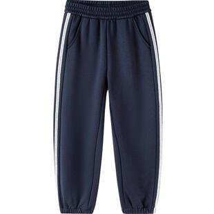 巴拉巴拉童装儿童加绒裤子女童冬装新款保暖束脚加厚运动长裤