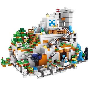 我的世界村庄小房子迷你系列男孩子拼装中国积木益智玩具