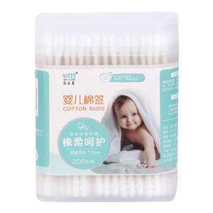婴儿棉签宝宝专用掏耳新生儿童双头棉签棒无菌清洁消毒卫生挖耳勺