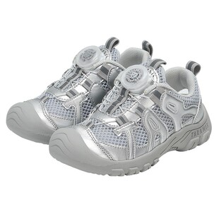 泰兰尼斯儿童新款春秋户外运动鞋男童防滑双网软底女童休闲旋钮鞋