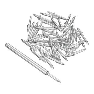 免打孔踢脚线无痕钉专用木饰面广告牌文化墙木工双头双向牛角钉子