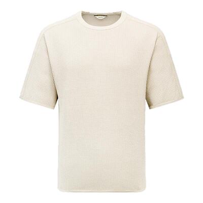 ECCO爱步华夫格T恤 26新简约舒适运动休闲圆领短袖男士ES261T030