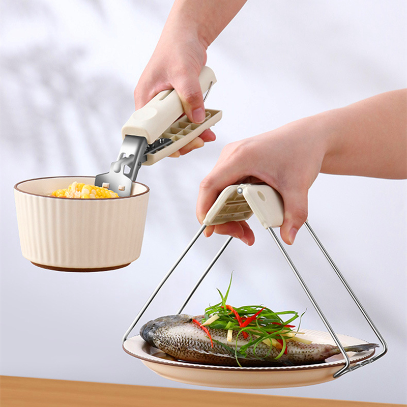 防烫夹取碗夹防烫手厨房用夹盘子夹蒸菜不锈钢隔热提盘夹碗神器