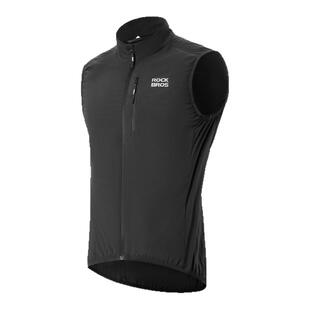 洛克兄弟骑行防风马甲3M保温棉背心公路自行车服保暖无袖上衣冬季