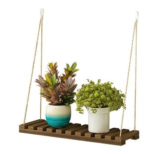 悬挂式花架子室内客厅花盆多肉实木墙壁上窗台置物架阳台植物托架