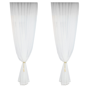 金刚纱窗帘飘窗纱帘客厅窗纱卧室白纱阳台透光不透人白色魔术贴沙