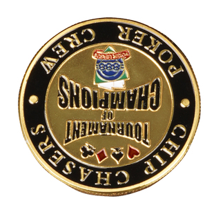 佰偌德州扑克幸运压牌器压牌片德扑专用金属筹码代币配件庄码