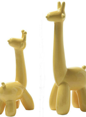 儿童房可爱风卡通长颈鹿创意陶瓷