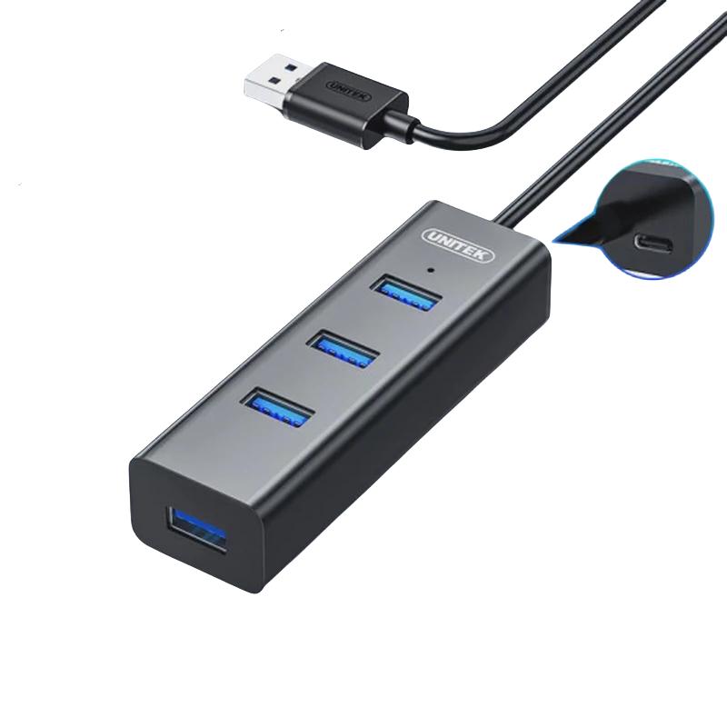 优越者USB3.0集线器桌面hub转接延长线笔记本台式电脑外接分线器拓展坞一拖四多口转换器  Y-3089 HUB 分线