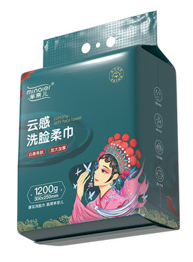 芈奈儿100g/㎡洗脸巾150抽1200g