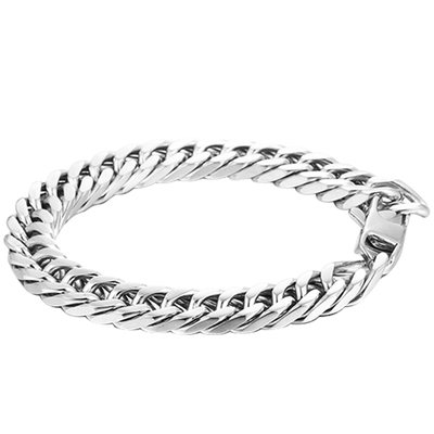 古巴男女钛钢嘻哈手链不掉色
