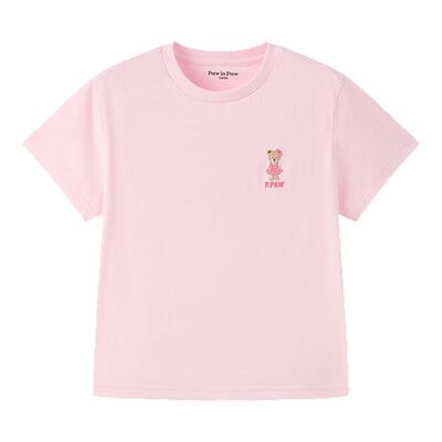 【仙护盾】PawinPaw卡通小熊童装春夏男女童纯色短袖T恤