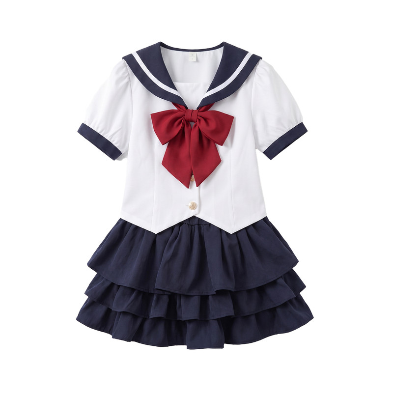 唯暖女童套装夏装宝宝衣服2026新款小女孩夏季JK学院风裙子两件套