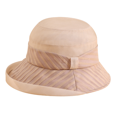 布塔真丝防晒帽女夏季宽檐遮脸防紫外线高颜值黑色渔夫帽PT0812