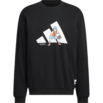 Adidas/阿迪达斯正品2025秋季款男士宽松针织耐穿卫衣KC5324