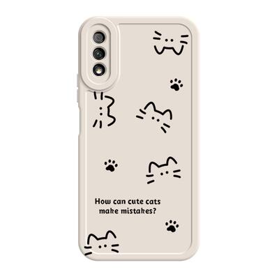 适用荣耀9x手机壳honor9x华为9xpro新款荣耀9xpro全包防摔x9pro专用外壳九叉9x女生硅胶9xpro保护套线条猫咪