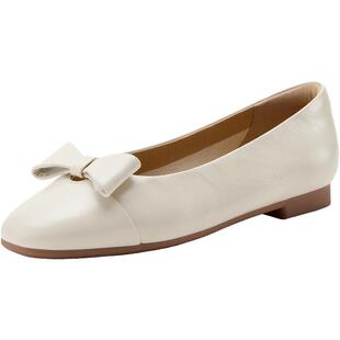 Bata浅口单鞋女2026春季新款优雅简约经典软底羊皮单鞋ART48AQ6