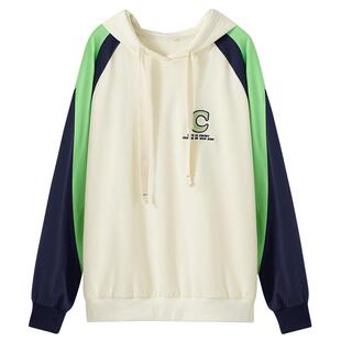 秋装卫衣长袖初中女生休闲上衣连帽少女秋装2025新品大童运动T恤