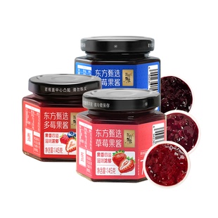 东方甄选果酱草莓蓝莓多莓味涂抹面包吐司营养美味早餐