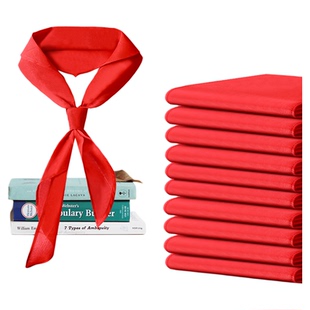 晨光红领巾小学生通用标准版不掉色儿童一二三年级小号1米初中生大号1.2米校服大红色涤纶抗皱柔软不褪色批发