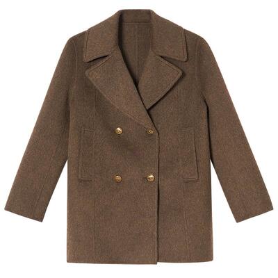 【骆驼绒】诗篇专选羊毛混纺手工双面呢西装毛呢外套2025款