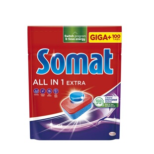 德国进口索玛特SOMAT全效型ALL IN ONE EXTRA 三合一洗碗机块