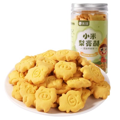 健元堂小米梨膏儿童动物饼干